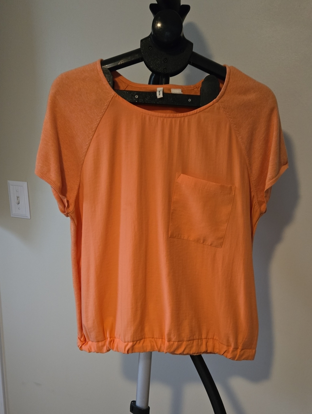 Moth Orange Short Sleeve Pocket Tee